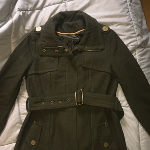 Kenneth Cole Women’s Military Green Wool Coat